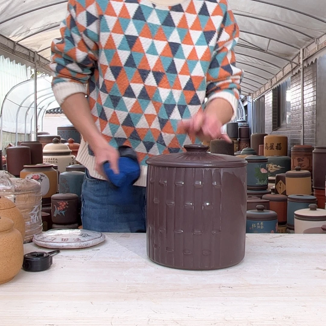 紫砂茶叶罐9 饼茶叶罐