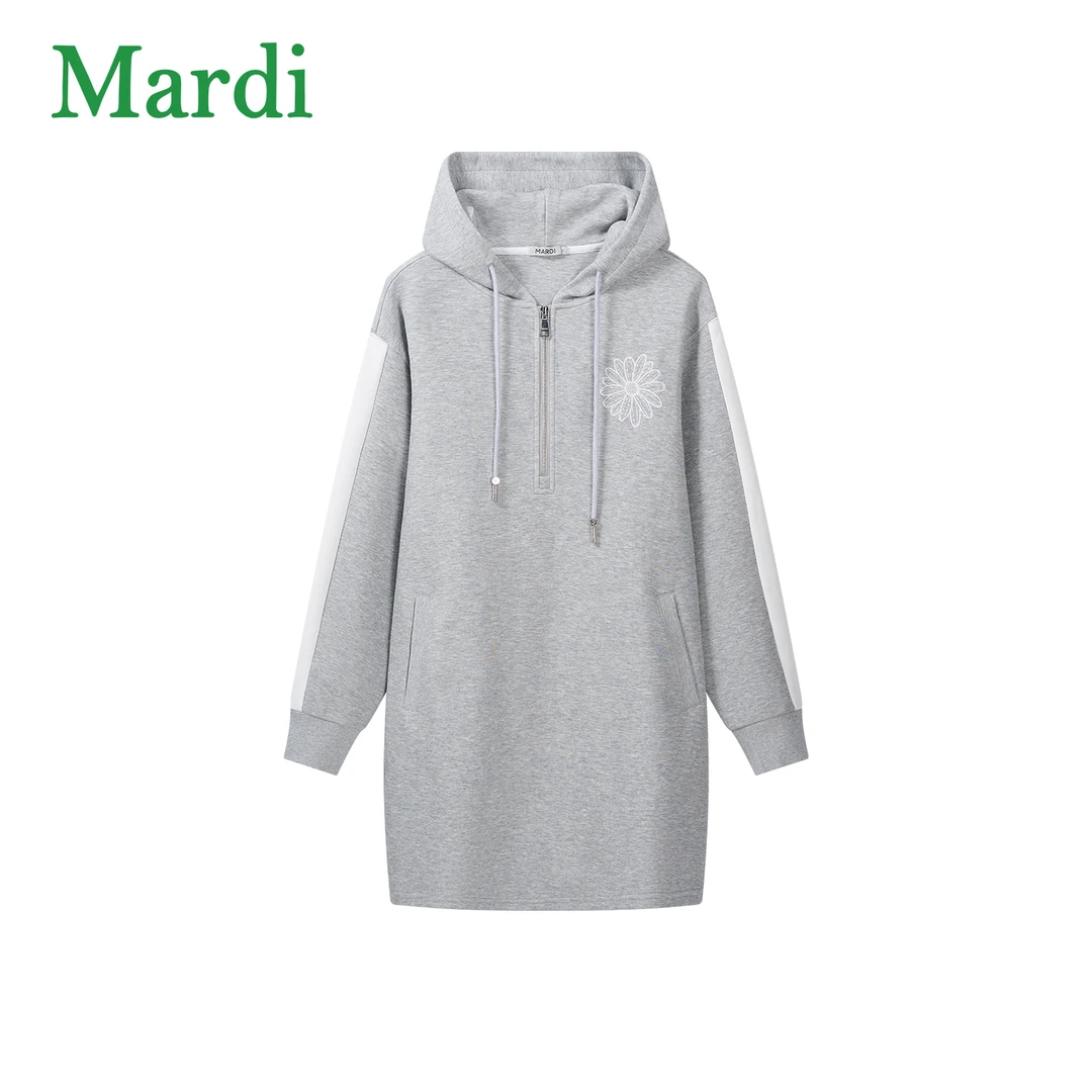 Mardi秋冬新款长袖百搭休闲连衣裙女装MQZ2532522