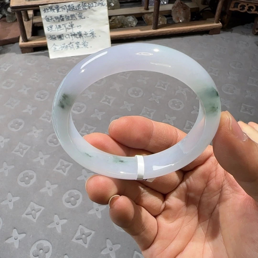 翡翠未镶嵌手镯55.3圈口