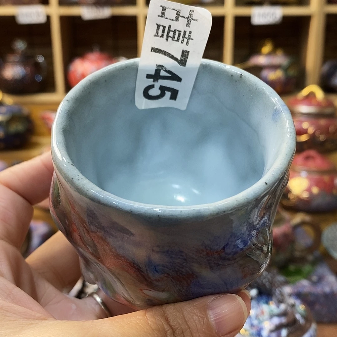 粗陶柴烧志野茶器