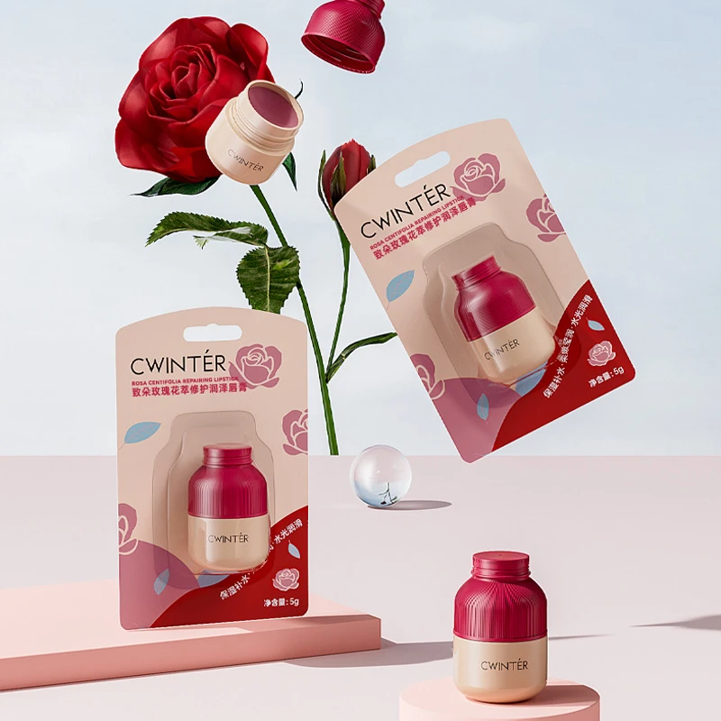 玫瑰保湿滋润唇膏5g
