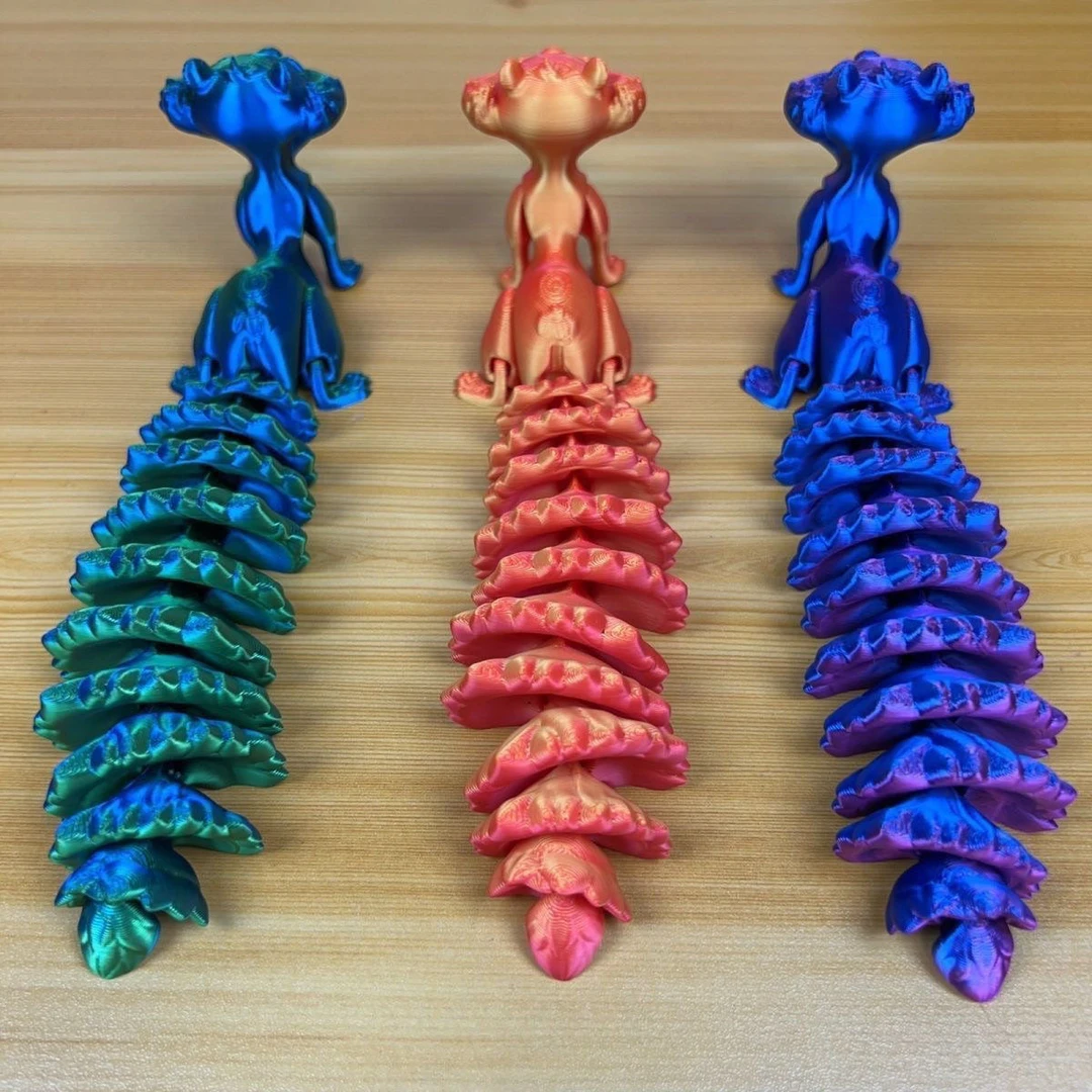 3d打印松鼠关节活动创意儿童玩具摆件新款造景可立卧室