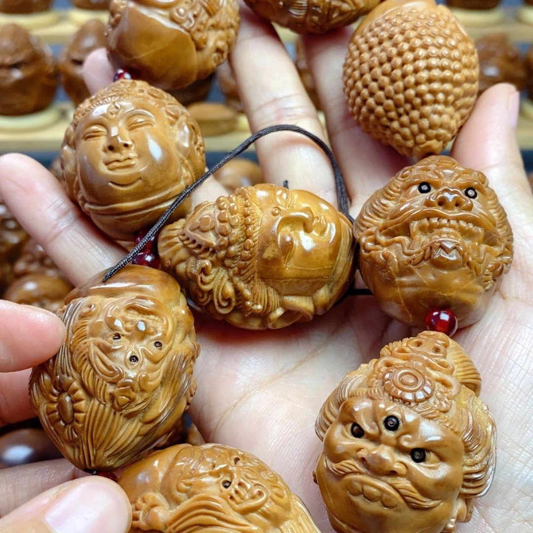 【闪购商品】香榧木钢*橄榄核雕工艺反油