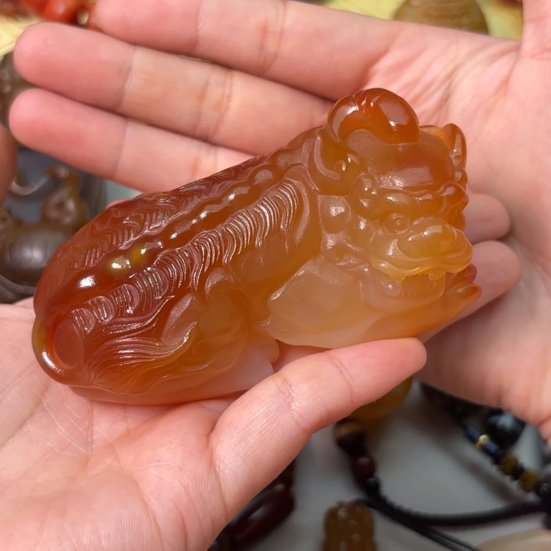 锦***鲤玛瑙/玉髓手串未镶嵌