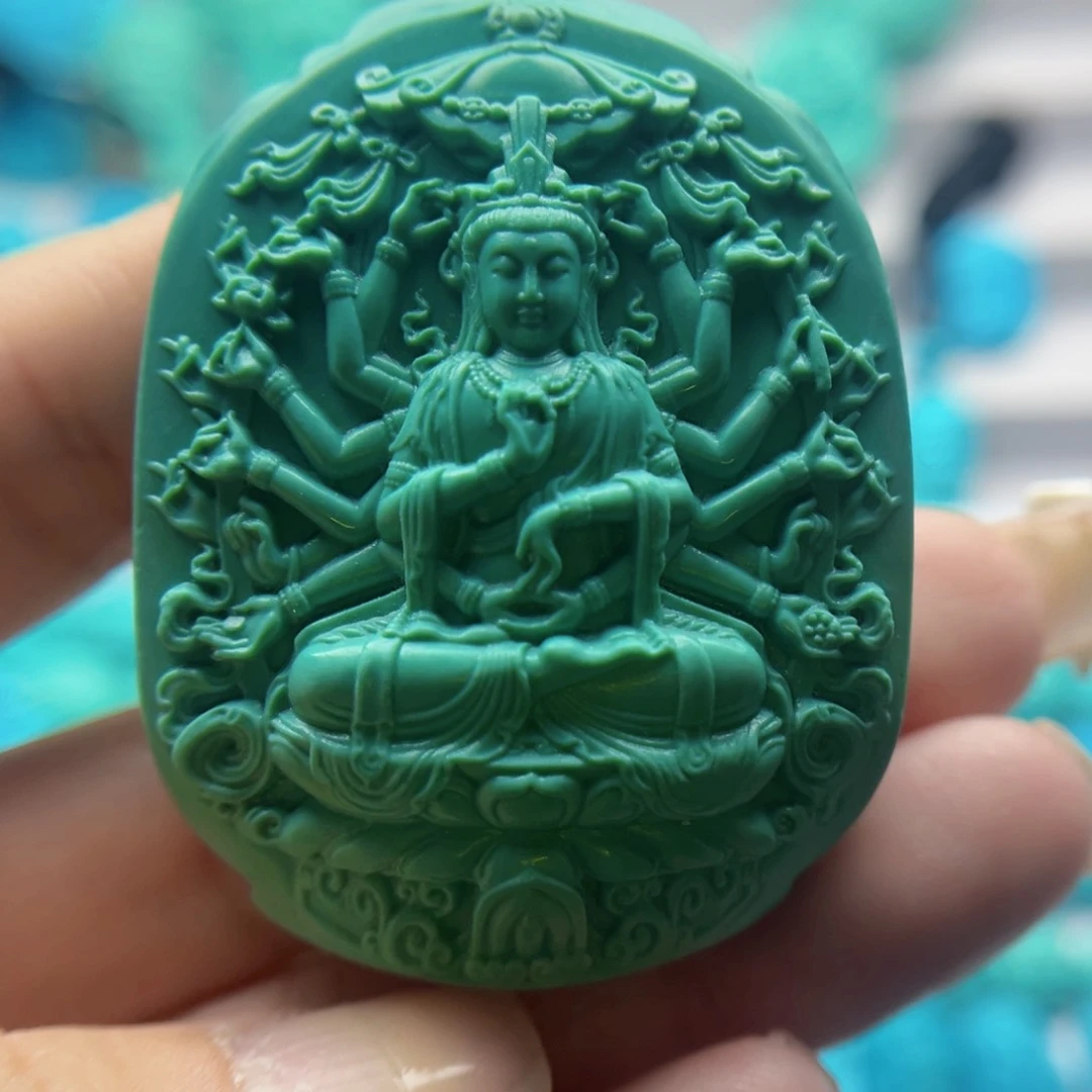 绿松石雕刻未镶嵌