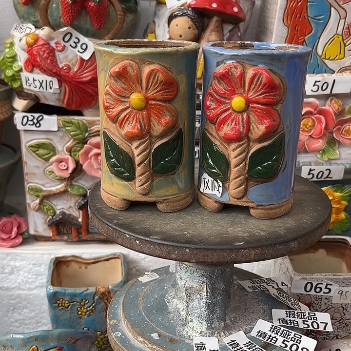 粗陶材质多肉花盆