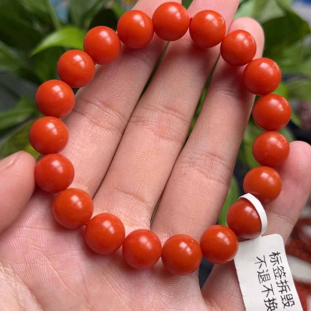 南红玛瑙未镶嵌手链保山东山手串10+