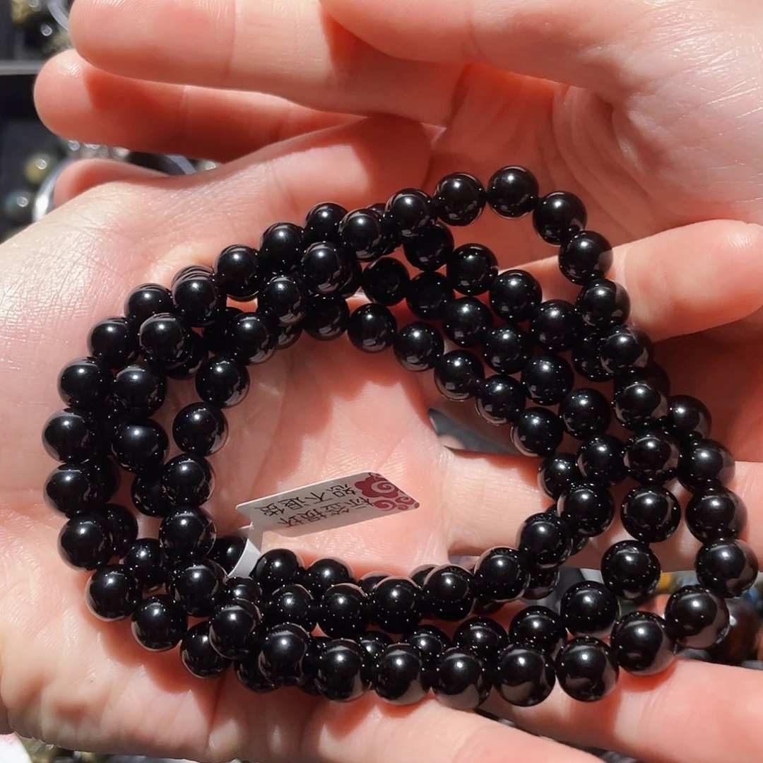 黑曜岩手链未镶嵌李*依