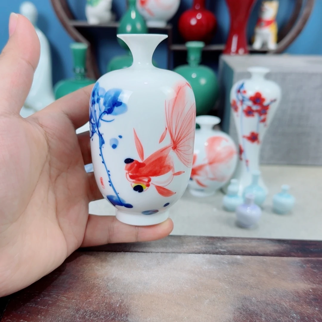 陶瓷手工小花器摆件