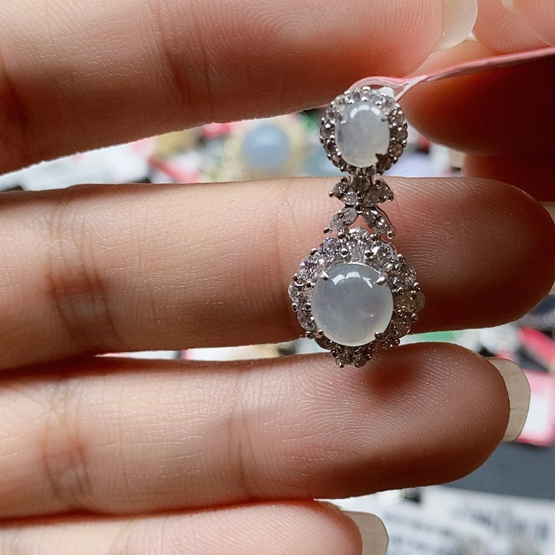 翡翠银S925镶嵌戒指