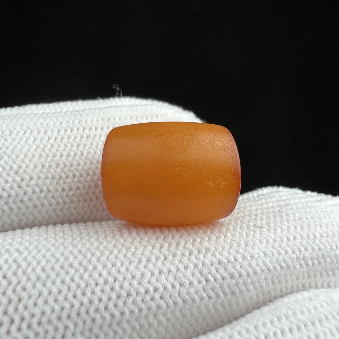 K6483天然原矿蜜蜡 老蜡马蹄珠12.2*14.3mm支持复检假一罚十