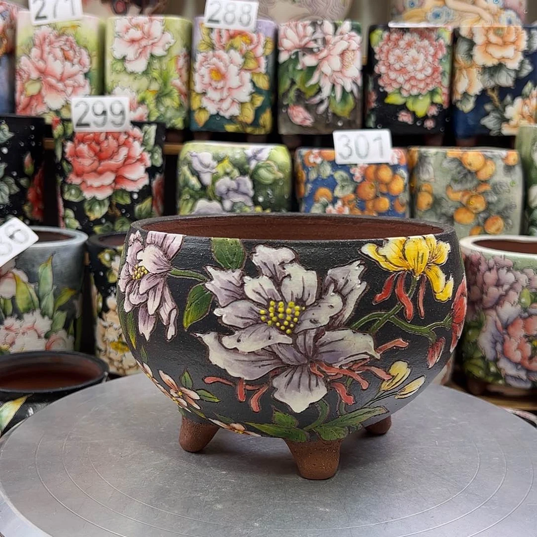 景德镇陶瓷花盆景德镇陶瓷花盆