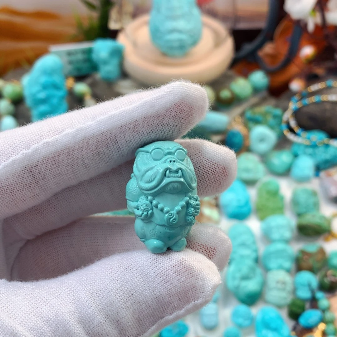 未镶嵌绿松石珠宝半成品