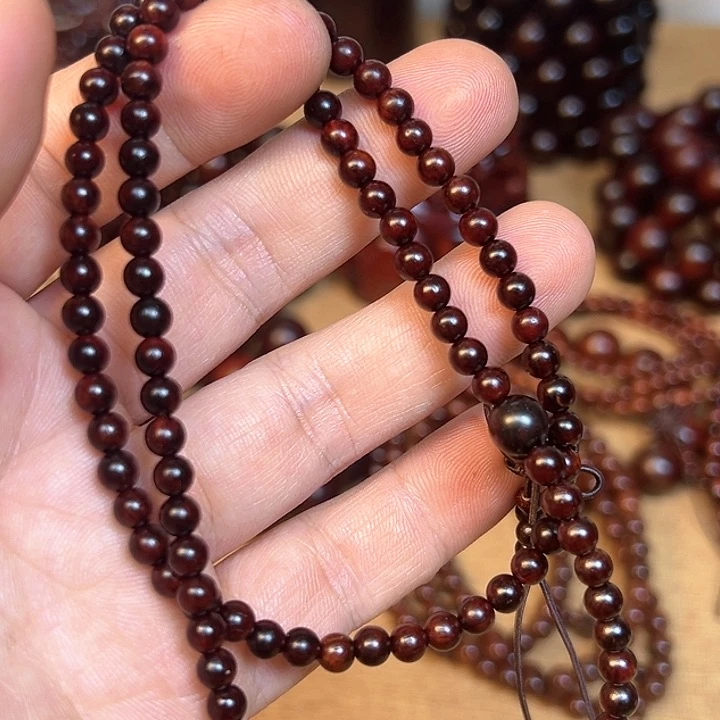 檀香紫檀（小叶紫檀）湖***哥0.6cm108颗