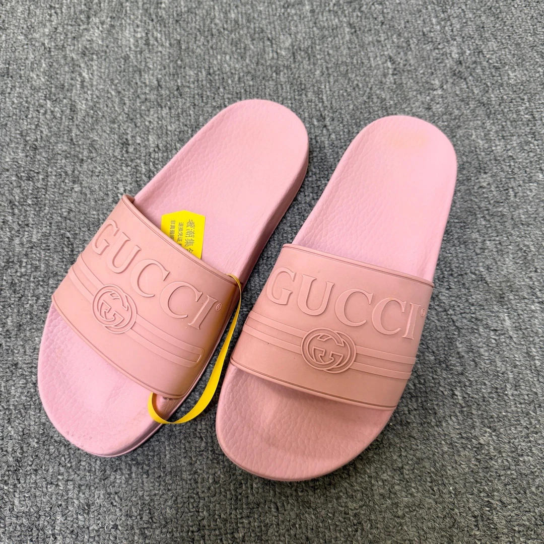 95新 GUCCI/古驰 露趾套穿一字拖鞋 39码/10532