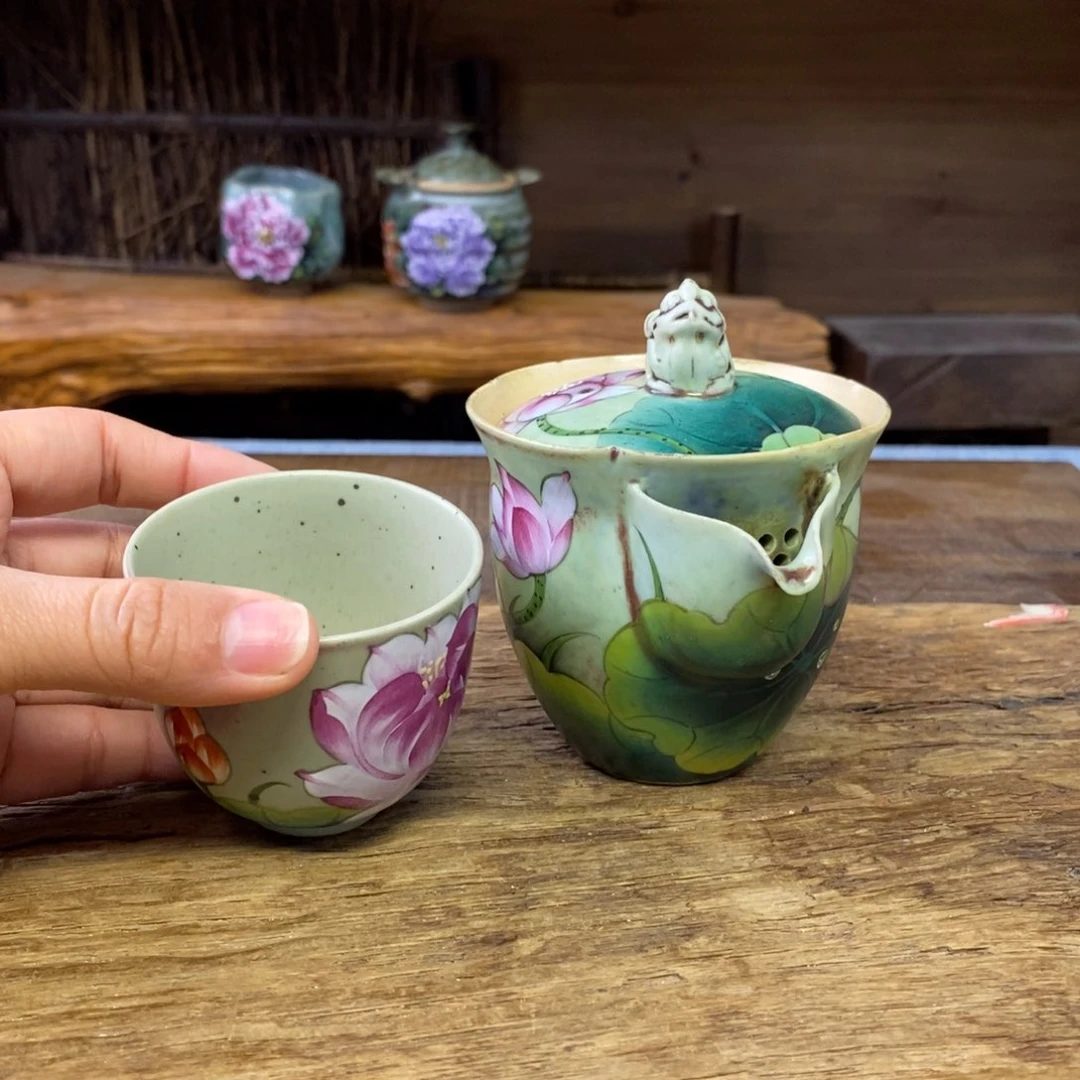 景德镇纯手工制作陶瓷淡**风
