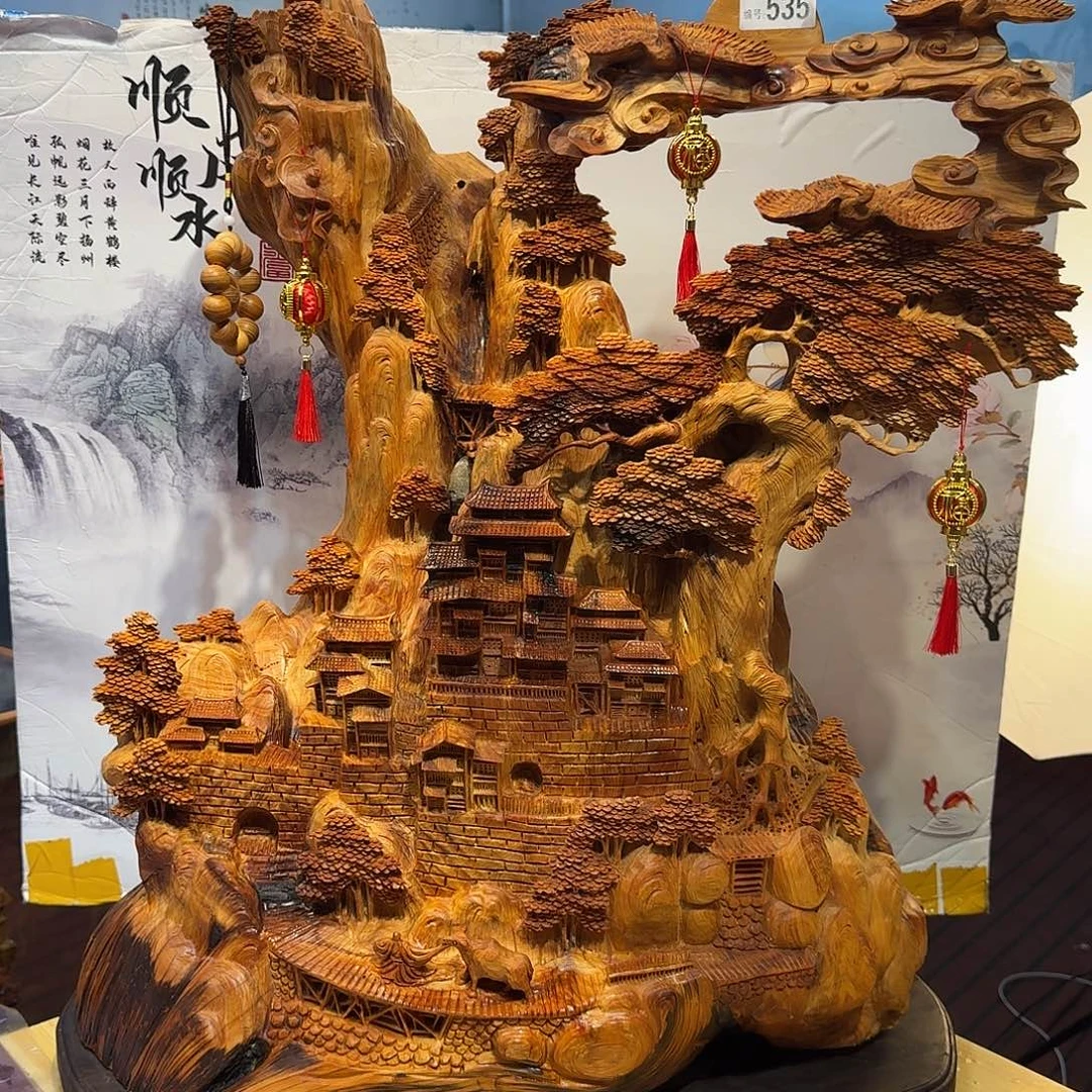 赤***械柏木（崖柏）木雕款