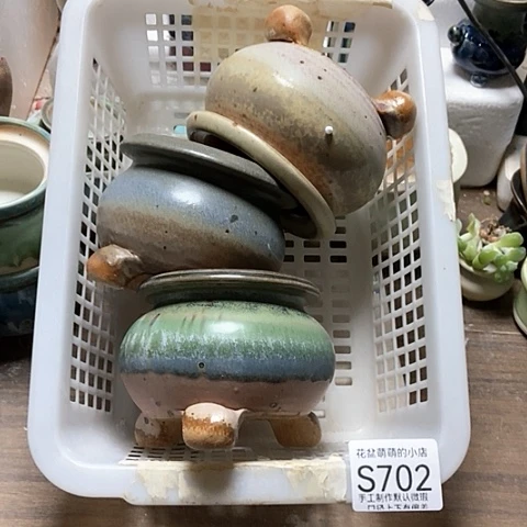 紫砂花盆702微瑕品口径7到8左右