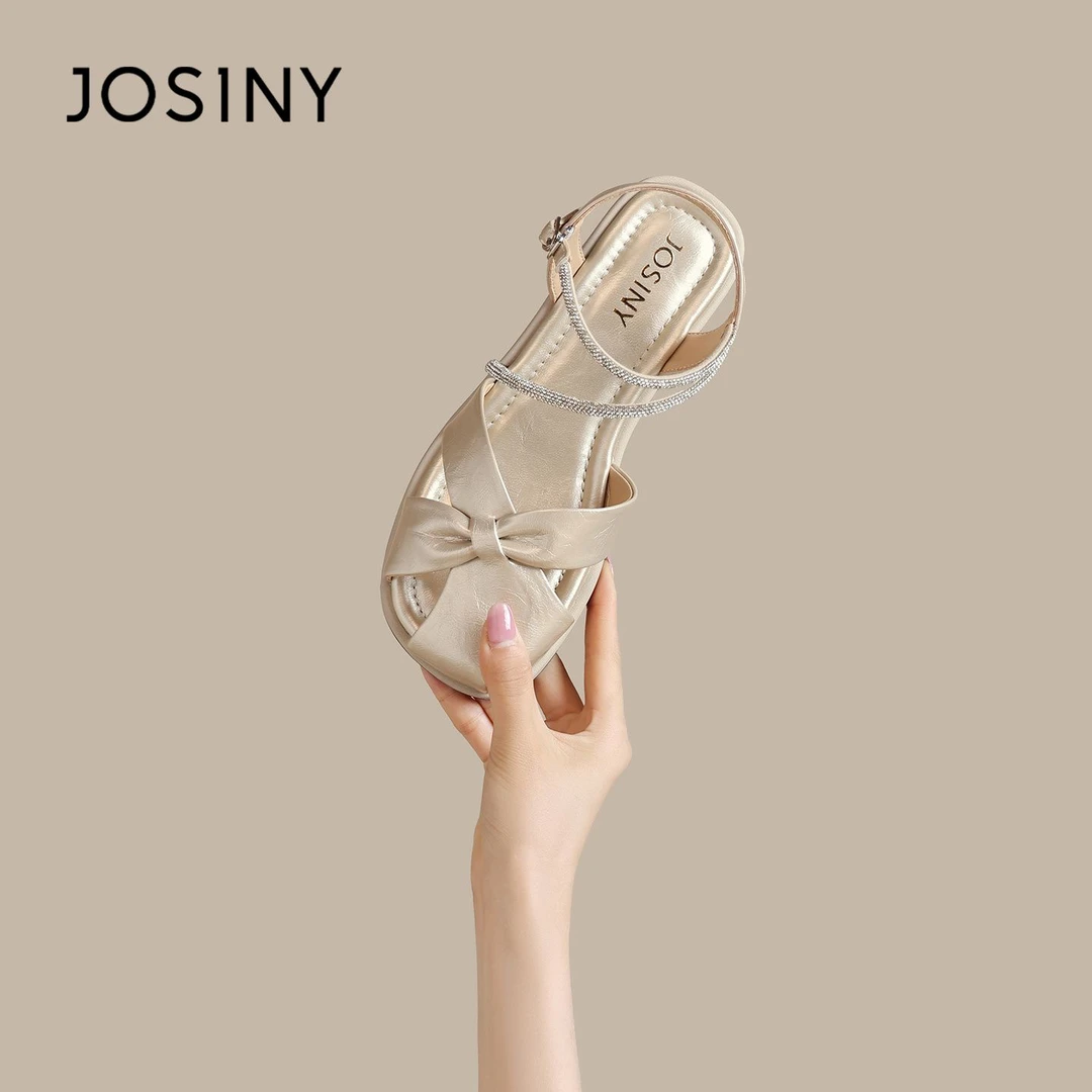 卓诗尼官方旗舰2025夏季新款仙女风百搭气质款时尚外穿软底凉鞋