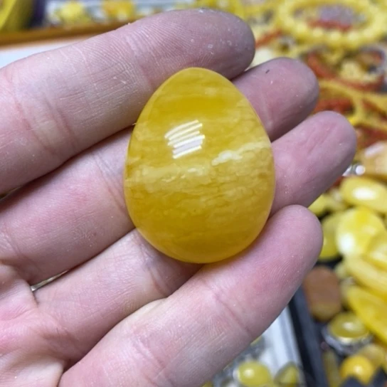 蜜蜡裸石未镶嵌吊坠