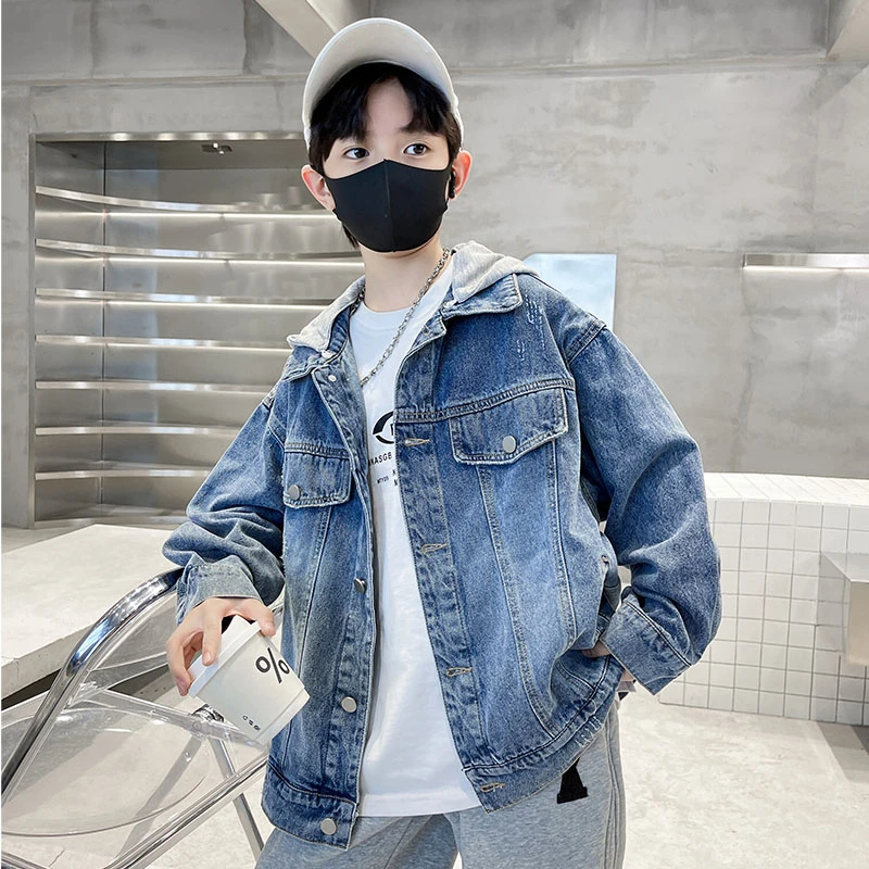 童装男童秋装外套2025年新款儿童春秋款男孩春季中大童牛仔帅气潮