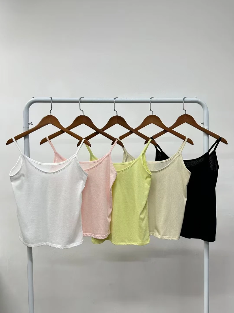 雪花棉纯色吊带背心 7月15日 预