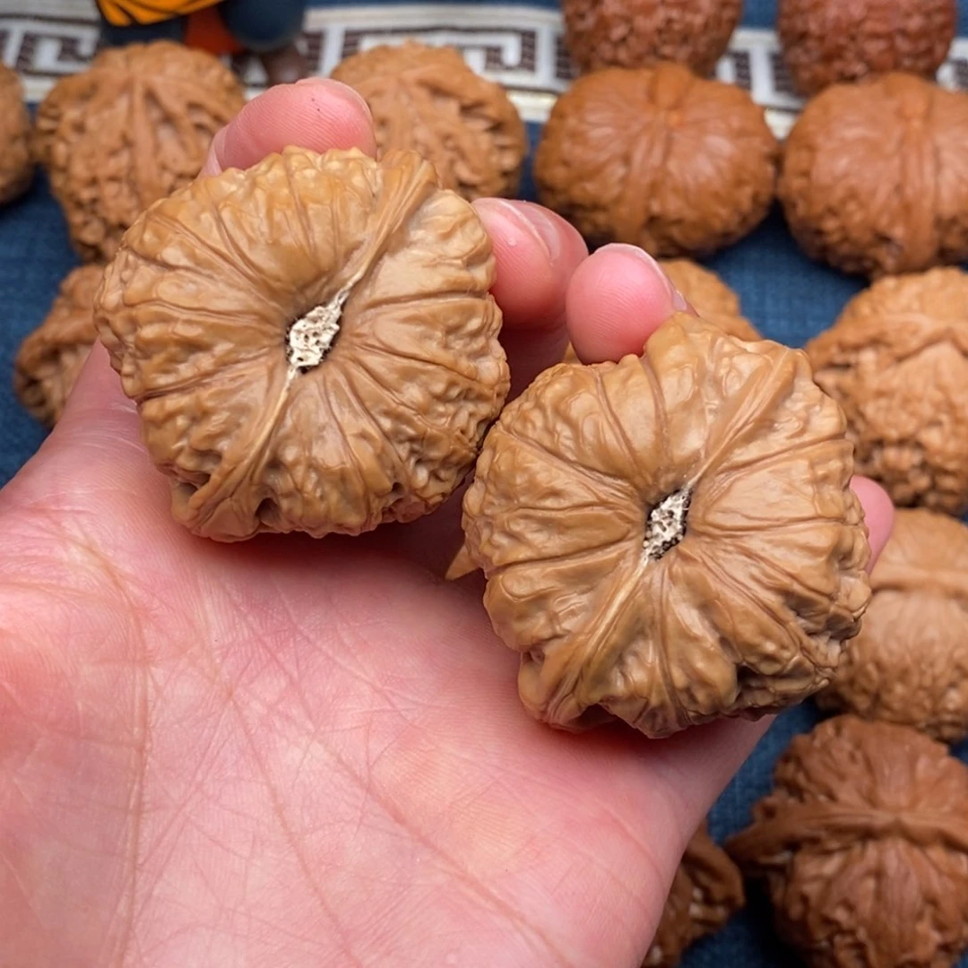 文玩核桃把件45全品南瓜墩