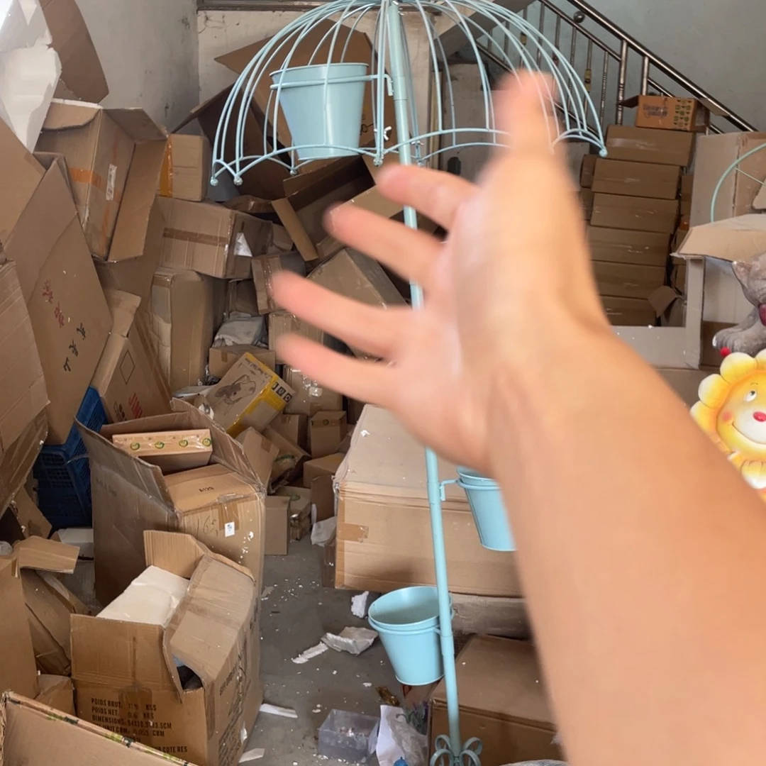 【闪购商品】铁艺蓝色伞花架子