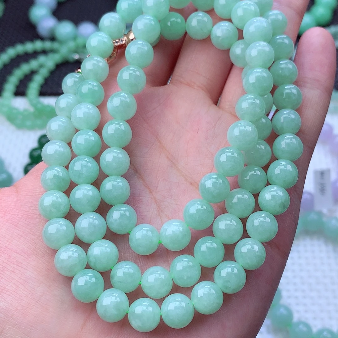 翡翠未镶嵌毛衣链