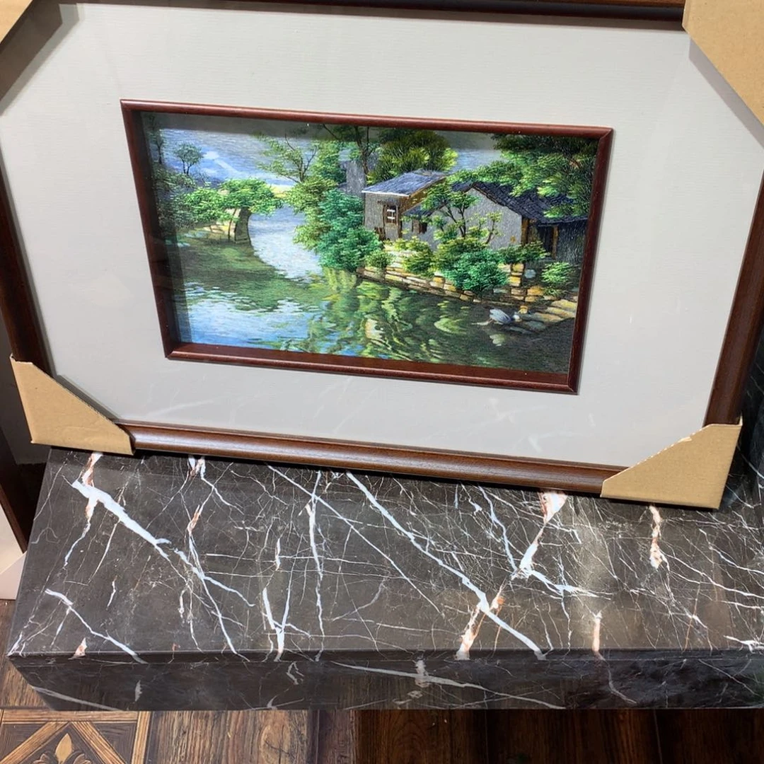 王***园刺绣纯手工苏绣水乡