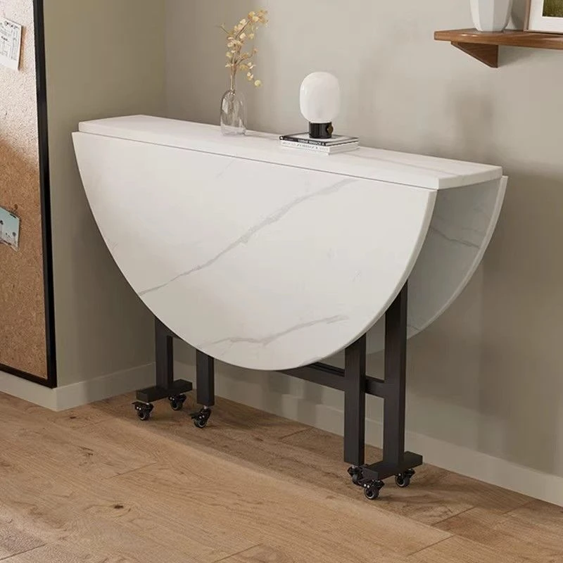 圆形特厚可折叠餐桌小户型桌多功能折叠大圆桌子客厅新款折叠餐桌