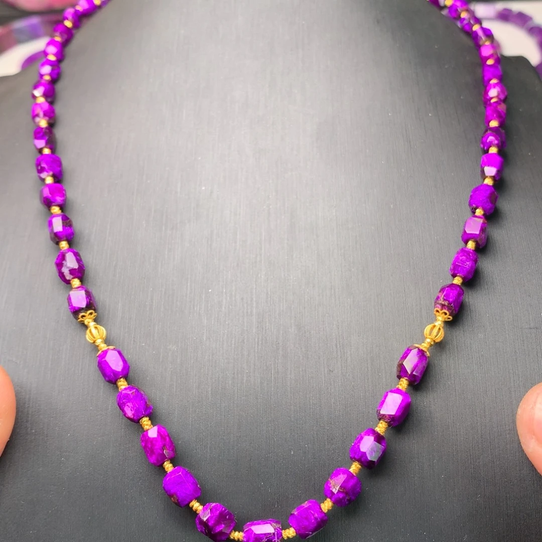 苏纪石（舒俱来）18K金镶嵌项链