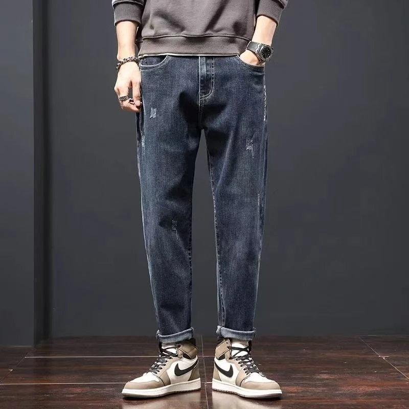 一男士潮流牛仔裤百搭默认瑕疵