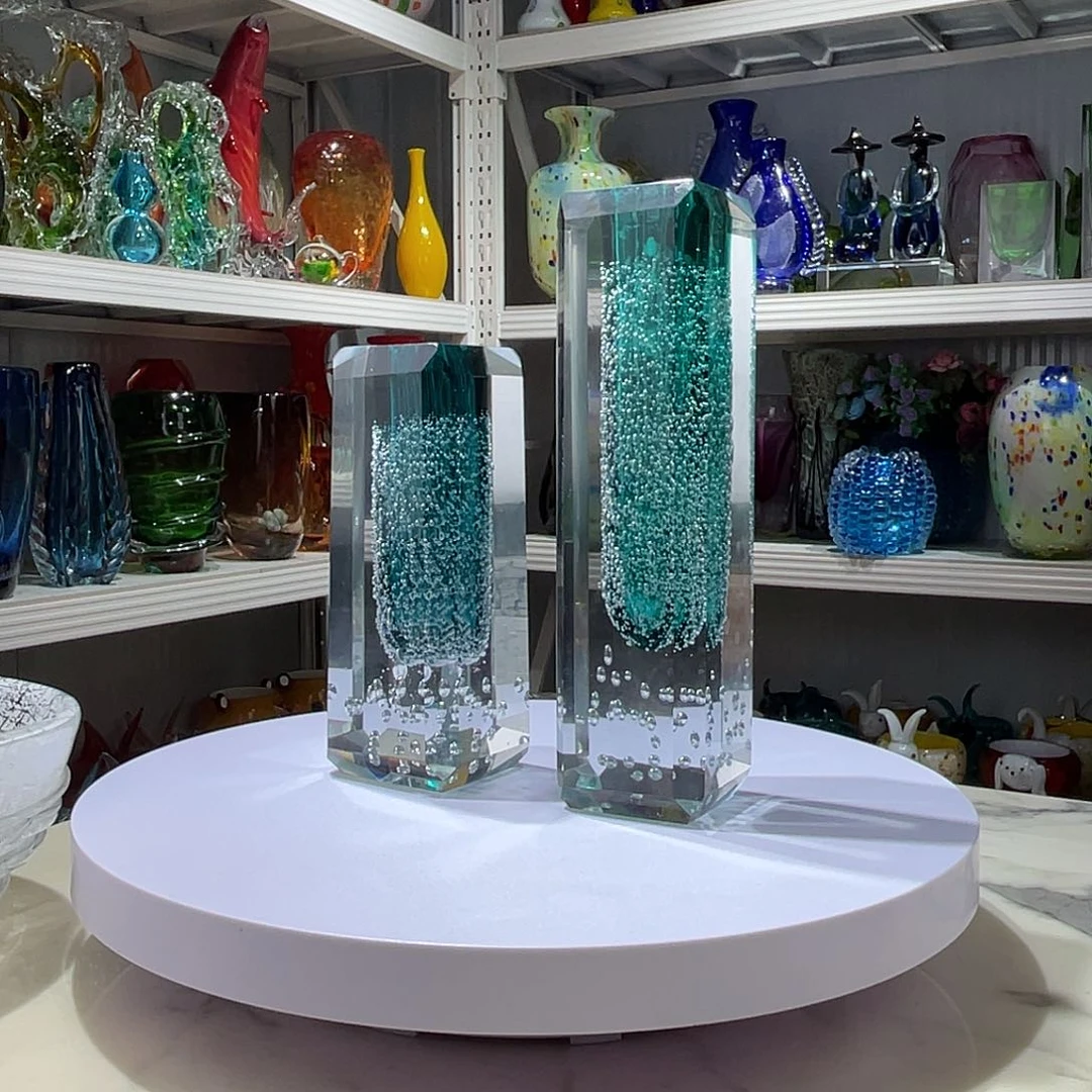 琉璃淄博琉璃，手工花器