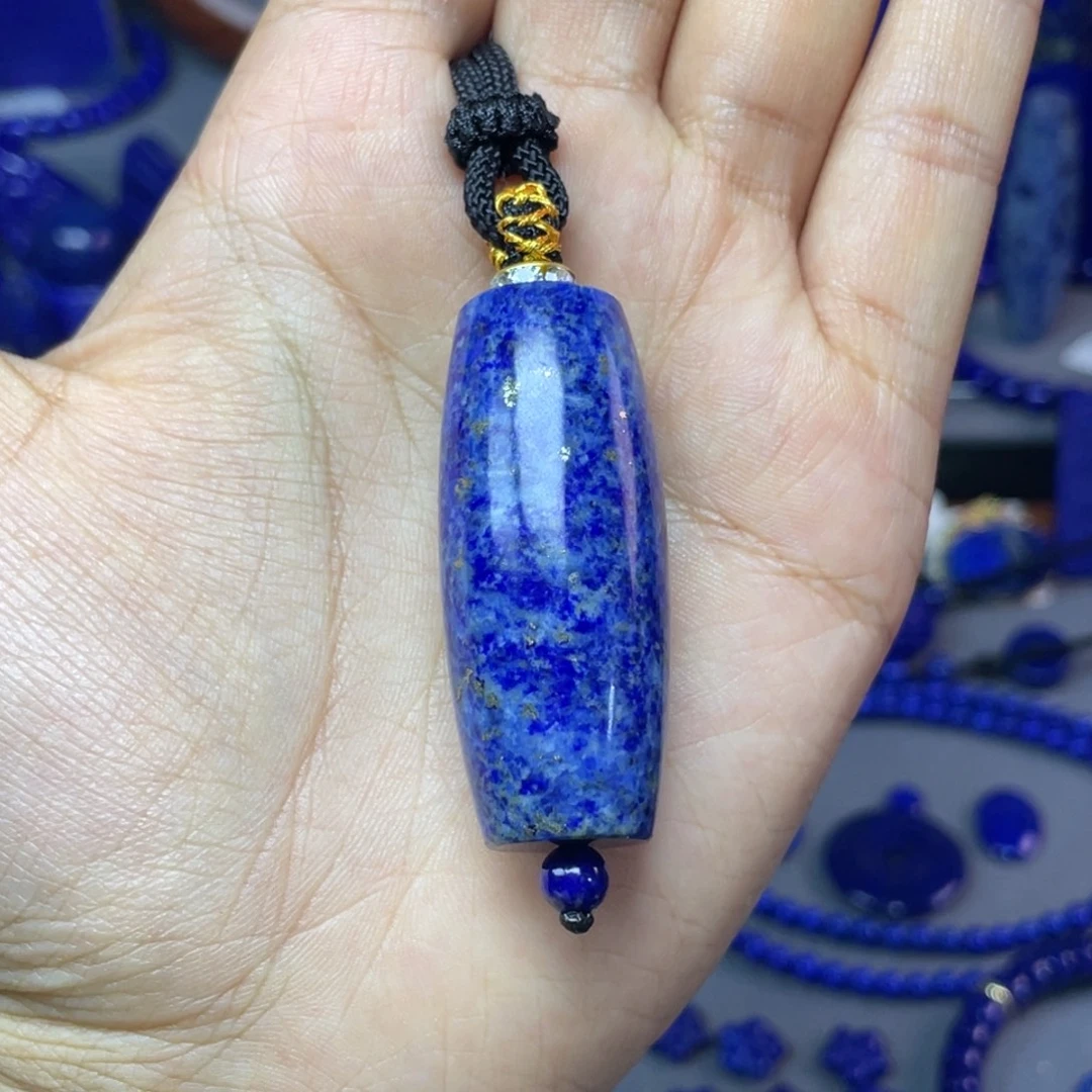 青金石未镶嵌19×46mm古珠配饰