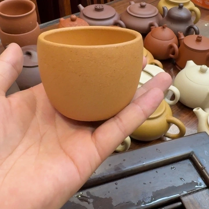 茶壶紫砂黄金段主人杯150cc