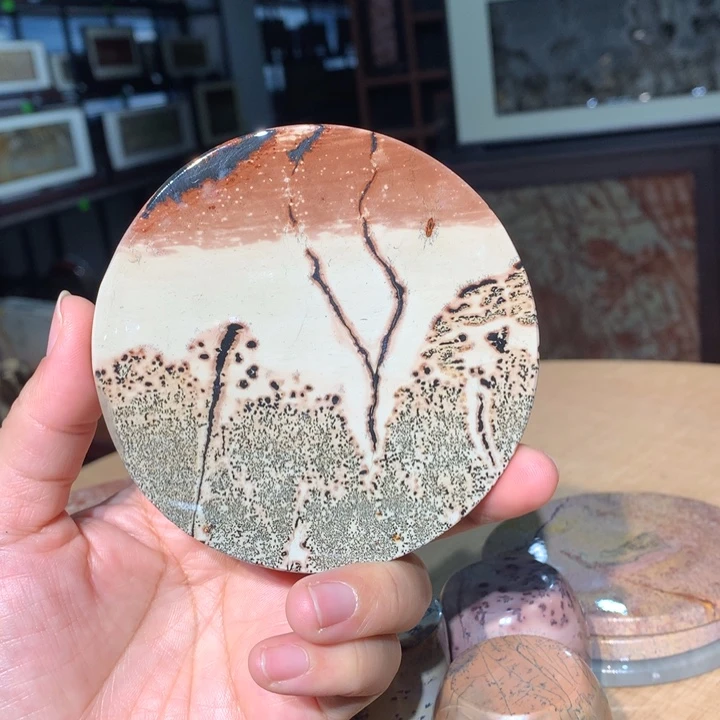 ，广西国画石摆件，收藏观赏