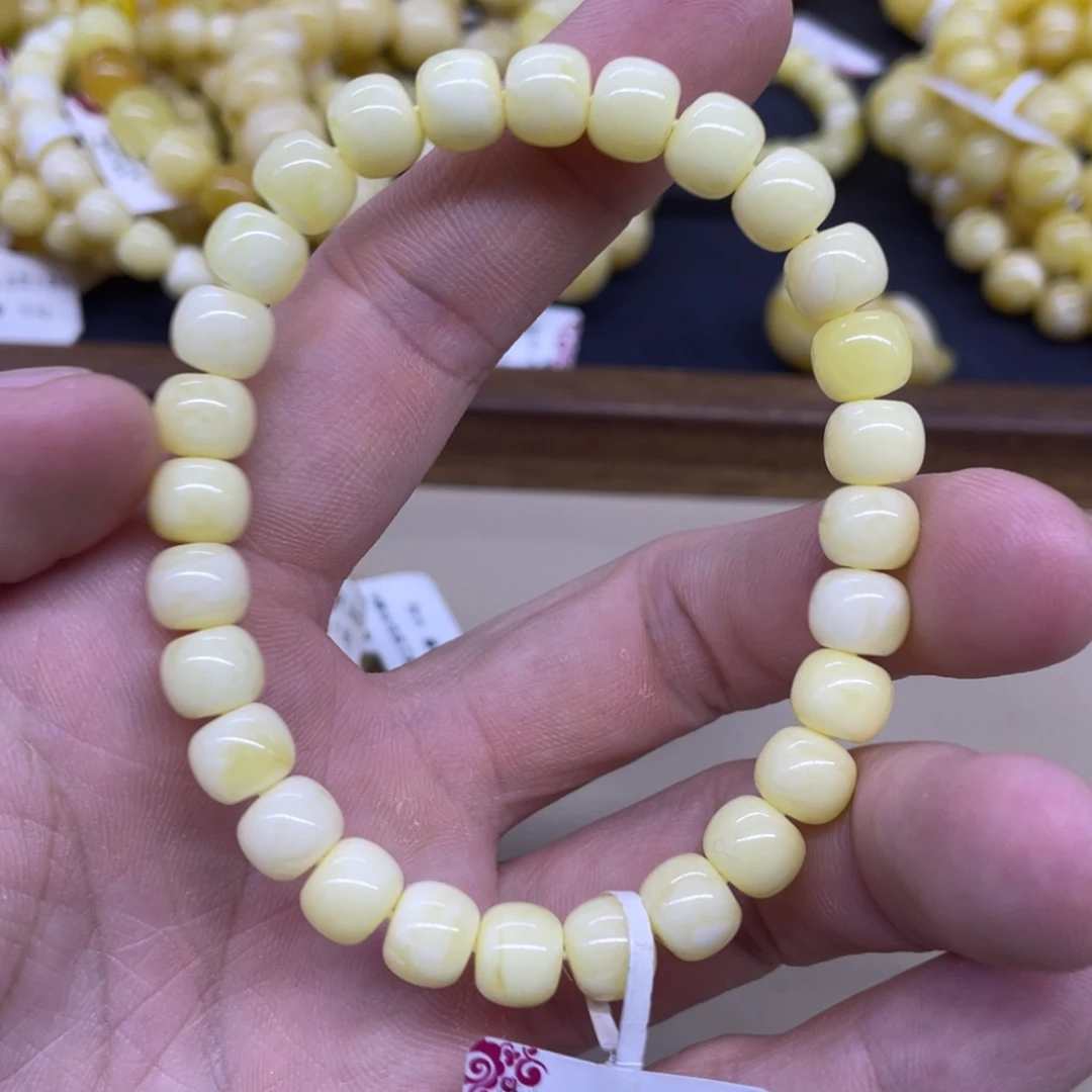 琥珀未镶嵌手链精工老型手串