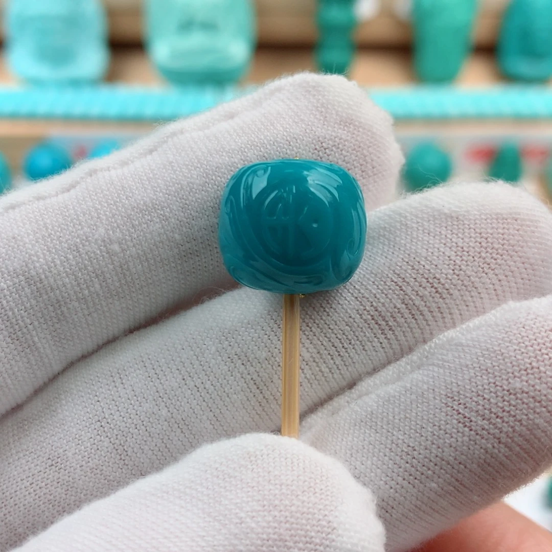 绿松石未镶嵌发饰13.6-12.2