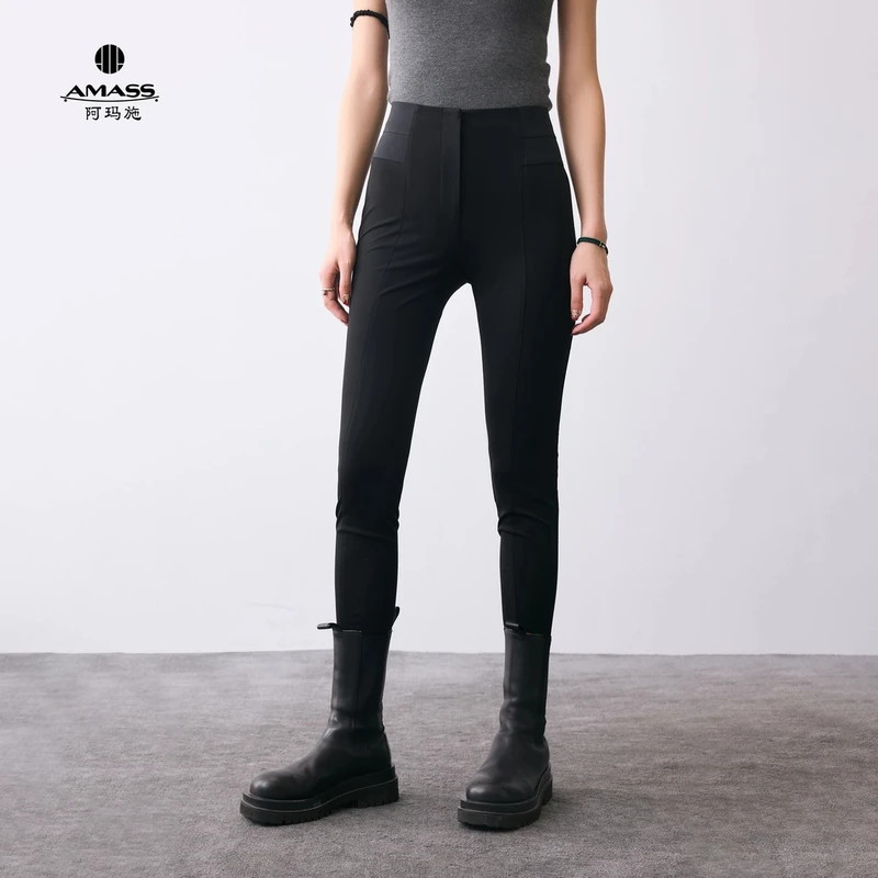 AMASS/阿玛施高腰弹力显瘦修身舒适打底小脚裤5100295-4231711-00