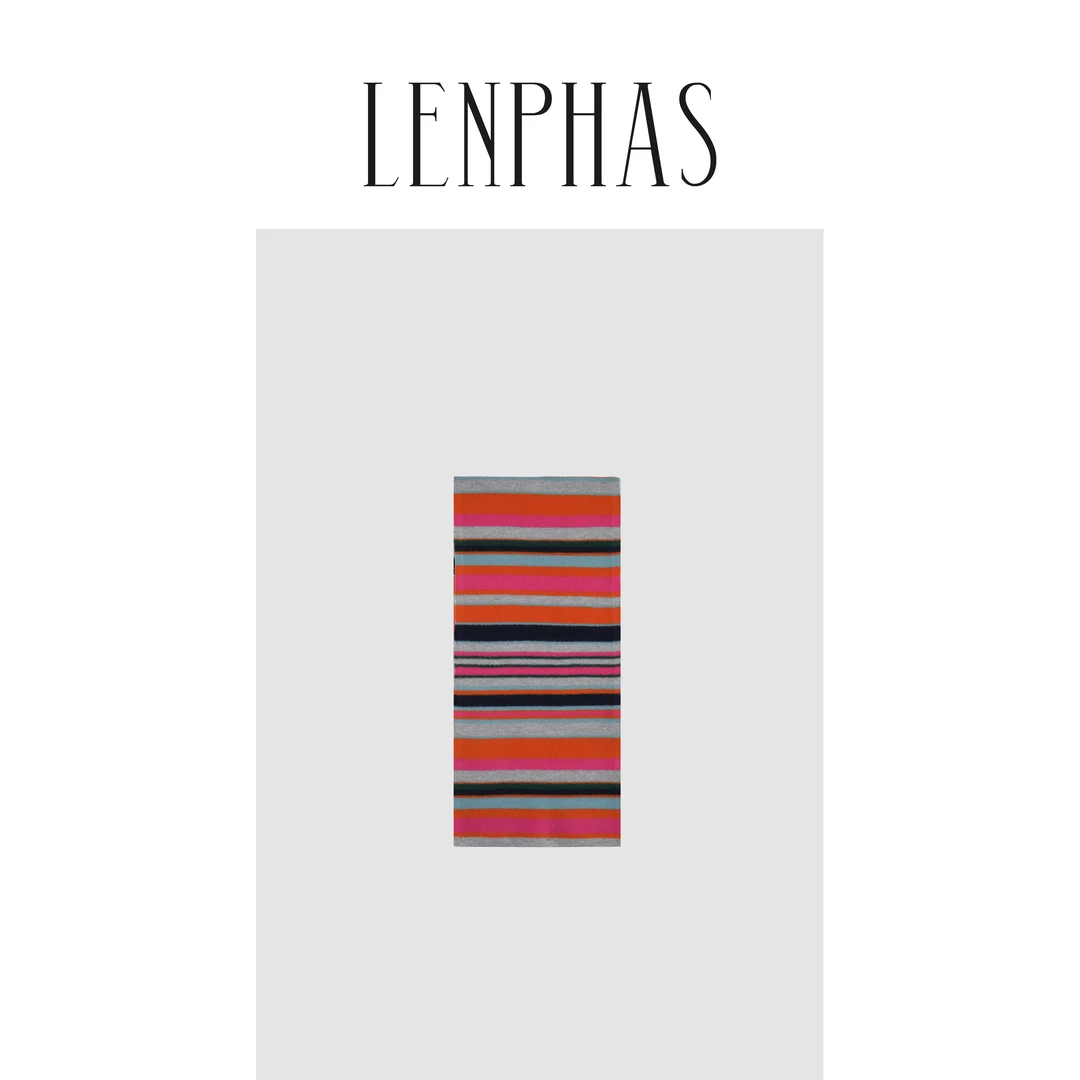 【LENPHAS】复古撞色条纹围巾