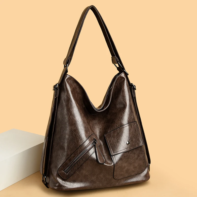 吉尼斯袋鼠单肩双肩斜挎包时尚托特包2024新款质感大容量包包气质