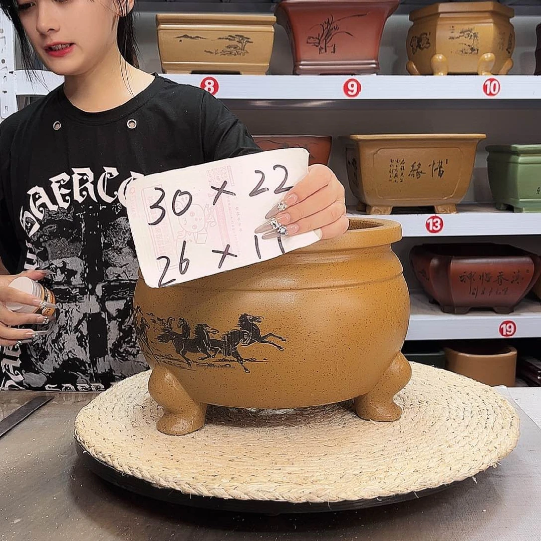 紫砂花盆紫砂花盆