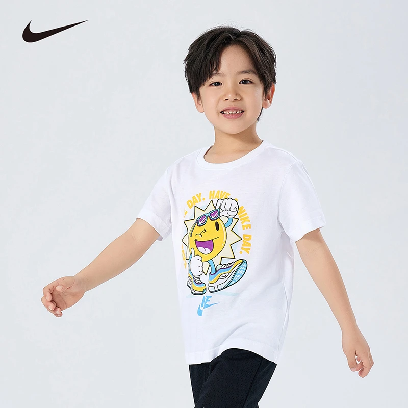 Nike耐克儿童童装男童时尚夏季户外短袖T恤NKB-TE-L982