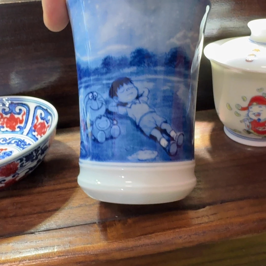 螺****瓷片当代景德镇陶瓷手绘茶具