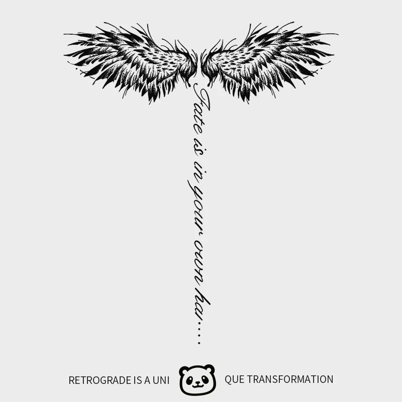 XM&XP 魅力之翼草本纹身贴防水女持久性感后背果汁新款半永久胸前