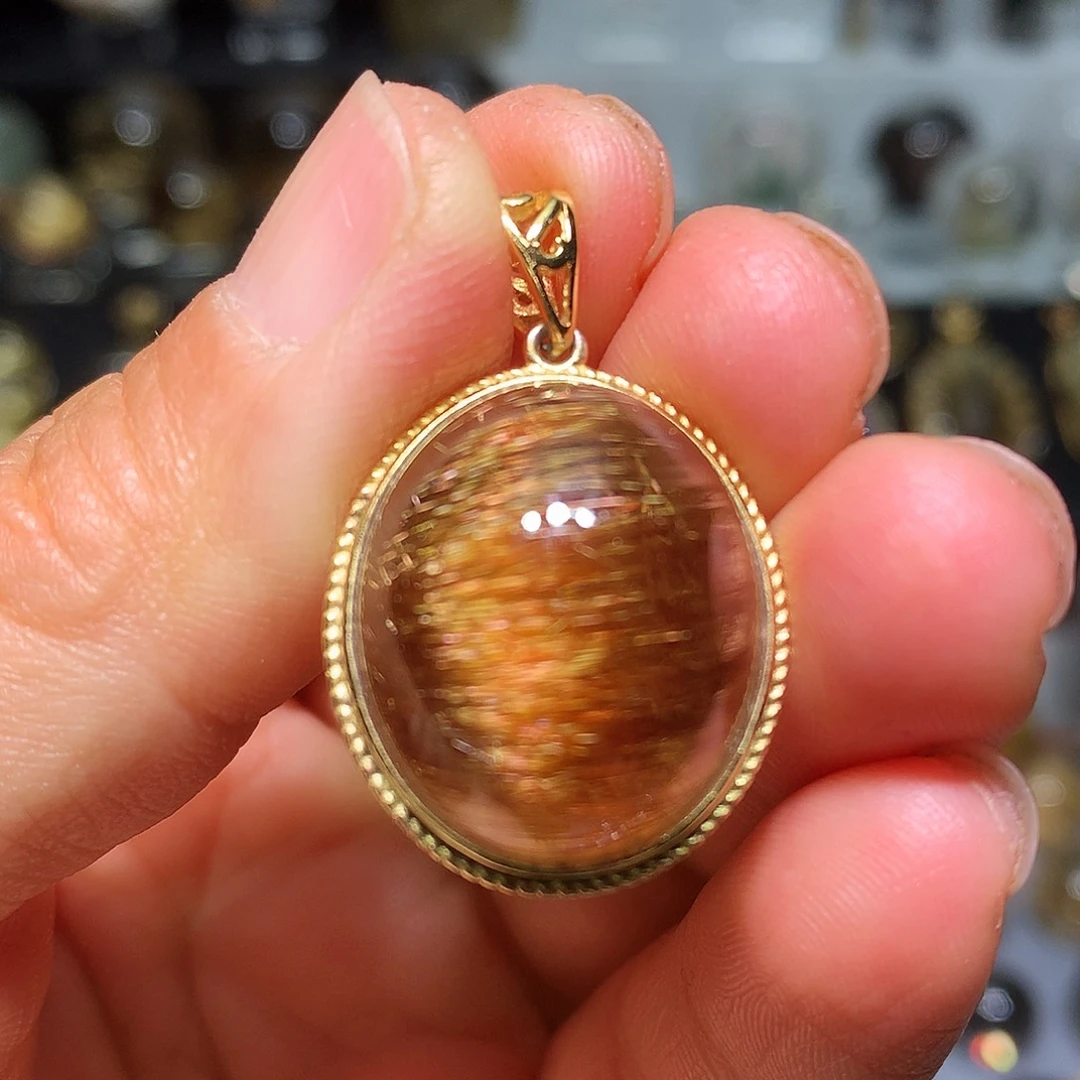 水晶珠宝半成品银S925镀金镶嵌定制款