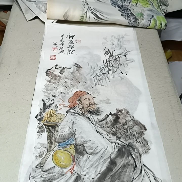 国画鲸***吸国画花鸟花鸟国画