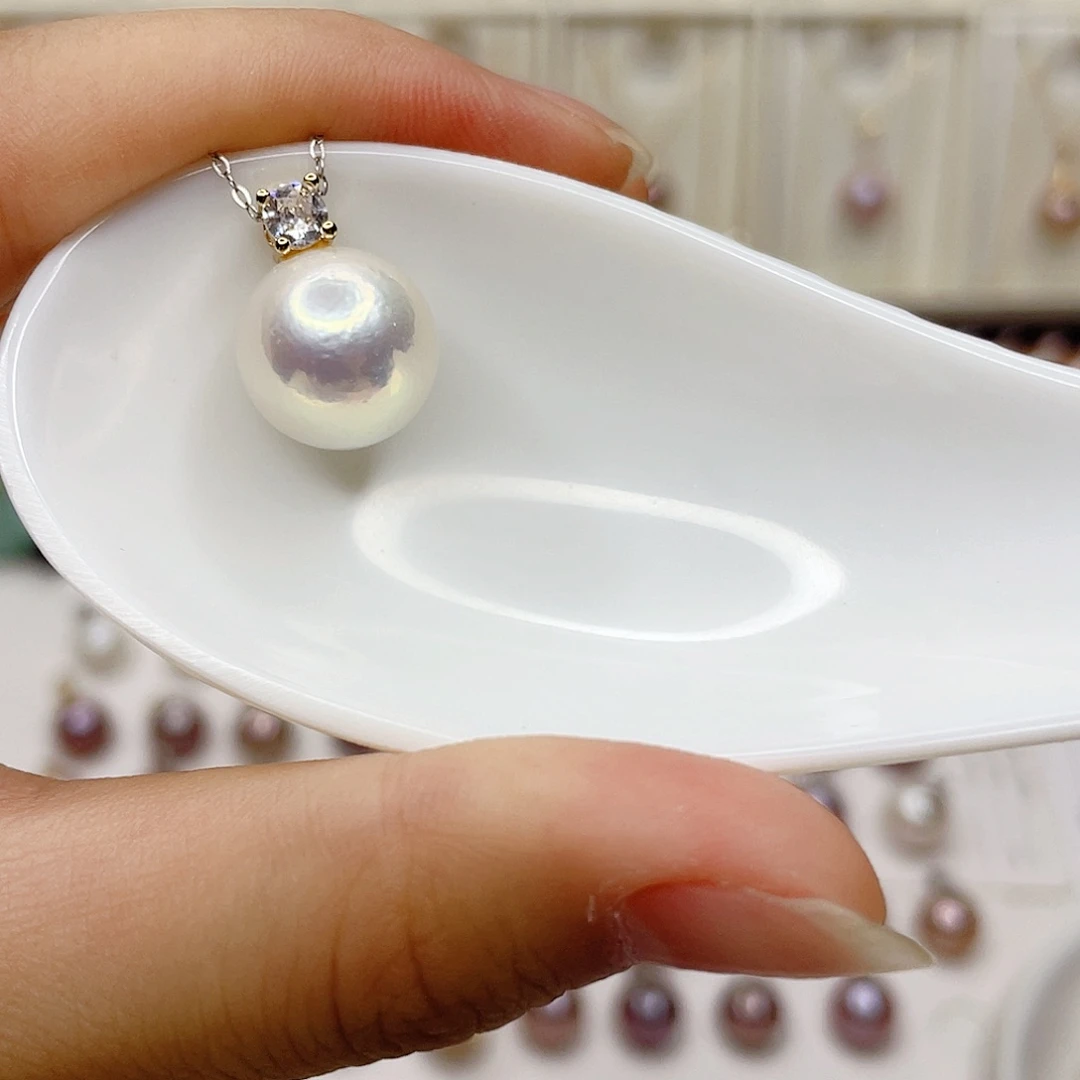 合金淡水珍珠吊坠(赠链)