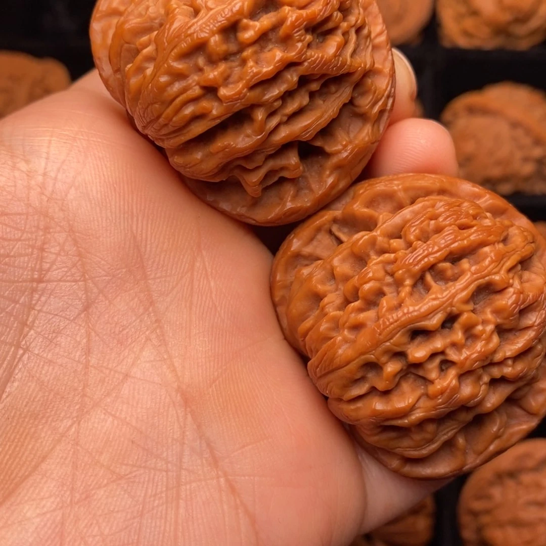 文玩核桃把件秦岭野生核桃